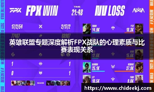 英雄联盟专题深度解析FPX战队的心理素质与比赛表现关系